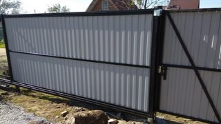 Купить сваи для ворот в Ярцево. Заказать ворота на сваях под ключ от 21523 руб